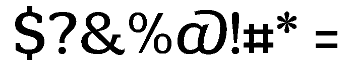 Minuscule5 Regular Font OTHER CHARS