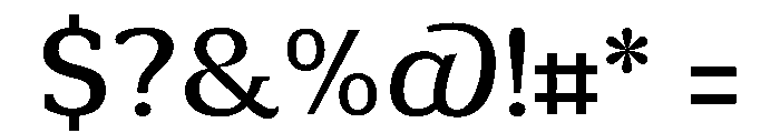 Minuscule6 Regular Font OTHER CHARS