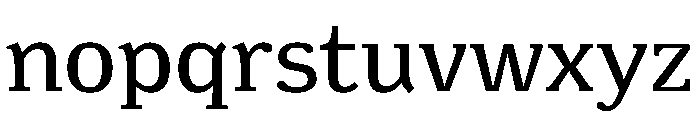 Minuscule6 Regular Font LOWERCASE