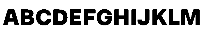 MirageTRIAL Black Instance Font UPPERCASE