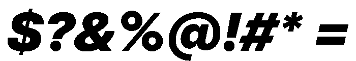 MirageTRIAL BlackItalic Instance Font OTHER CHARS