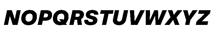 MirageTRIAL BlackItalic Instance Font UPPERCASE