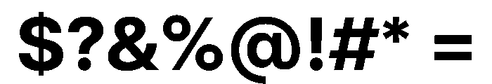 MirageTRIAL Bold Instance Font OTHER CHARS