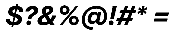 MirageTRIAL BoldItalic Instance Font OTHER CHARS