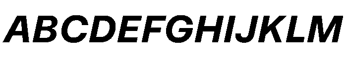 MirageTRIAL BoldItalic Instance Font UPPERCASE