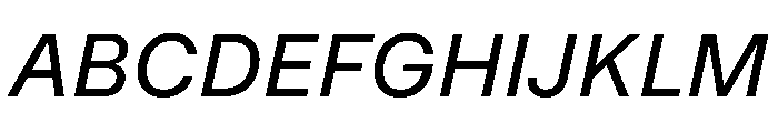 MirageTRIAL BookItalic Instance Font UPPERCASE