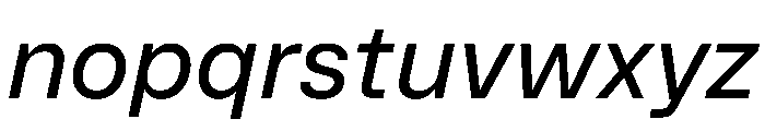 MirageTRIAL BookItalic Instance Font LOWERCASE