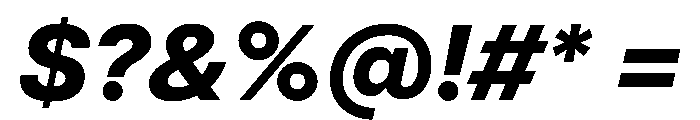 MirageTRIAL ExtraboldItalic Instance Font OTHER CHARS