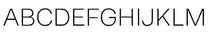 MirageTRIAL Extralight Instance Font UPPERCASE