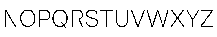 MirageTRIAL Extralight Instance Font UPPERCASE