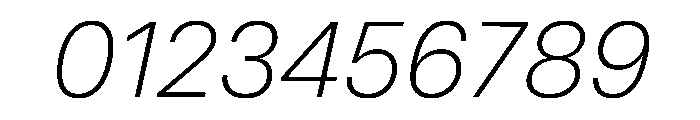 MirageTRIAL ExtralightItalic Instance Font OTHER CHARS
