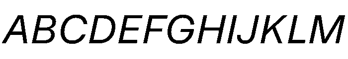 MirageTRIAL Italic Instance Font UPPERCASE