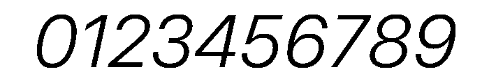 MirageTRIAL LightItalic Instance Font OTHER CHARS