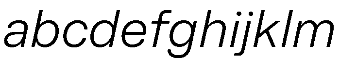 MirageTRIAL LightItalic Instance FONT