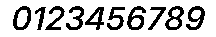 MirageTRIAL MediumItalic Instance Font OTHER CHARS