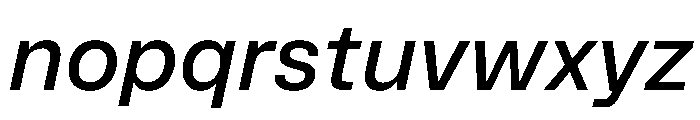 MirageTRIAL MediumItalic Instance Font LOWERCASE