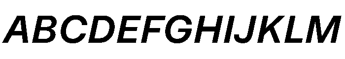 MirageTRIAL SemiboldItalic Instance Font UPPERCASE
