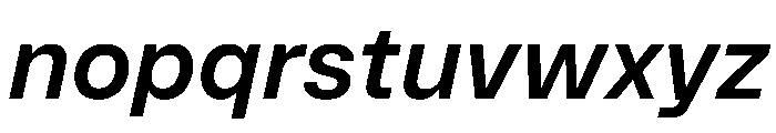 MirageTRIAL SemiboldItalic Instance Font LOWERCASE