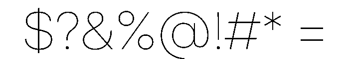 MirageTRIAL Thin Instance Font OTHER CHARS