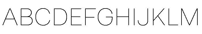 MirageTRIAL Thin Instance Font UPPERCASE