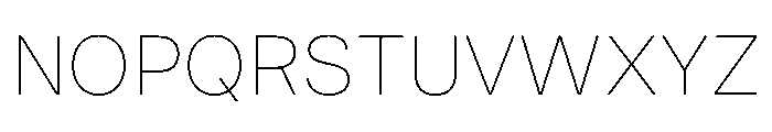 MirageTRIAL Thin Instance Font UPPERCASE