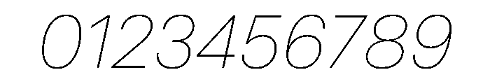 MirageTRIAL ThinItalic Instance Font OTHER CHARS