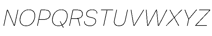 MirageTRIAL ThinItalic Instance Font UPPERCASE