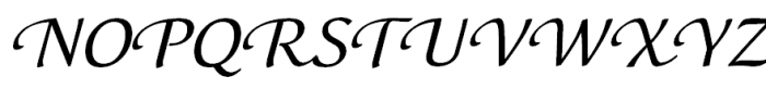 Mirandolina CalligrOne Font UPPERCASE
