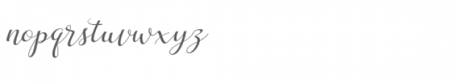 Milagros Script Font LOWERCASE