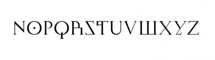 Minerva Display Antiqua Alternate Font LOWERCASE