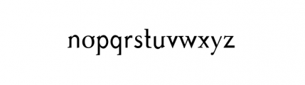 Missive (plain) Font LOWERCASE