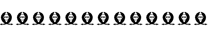Michelangelo Extras Font LOWERCASE