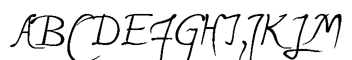 Michelangelo Regular Font UPPERCASE