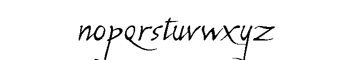 Michelangelo Regular Font LOWERCASE