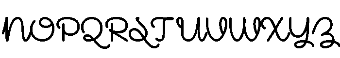 Mielle Bold Font UPPERCASE