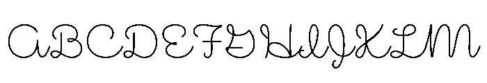 Mielle Light Font UPPERCASE