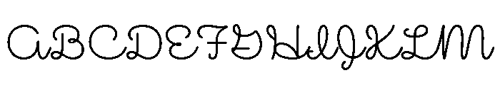 Mielle Regular Font UPPERCASE