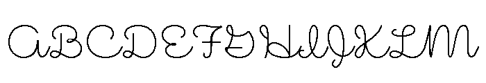 Mielle Font UPPERCASE