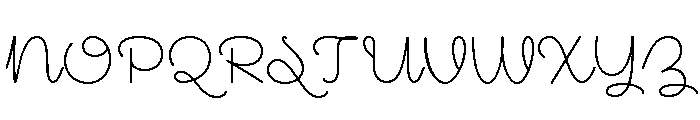 Mielle Font UPPERCASE
