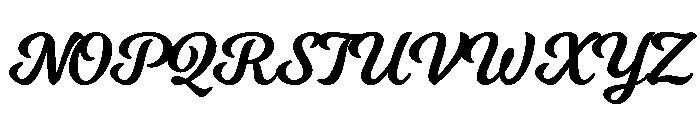 Milkshake Regular Font UPPERCASE