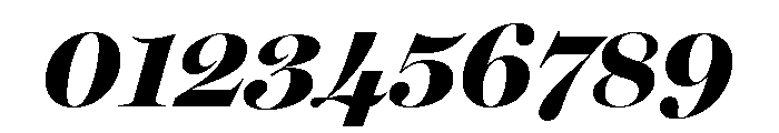 Miller Banner Black Italic Font OTHER CHARS