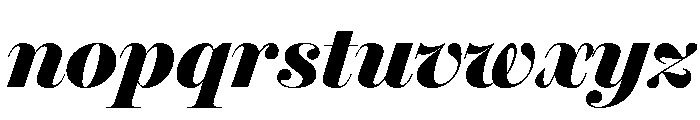 Miller Banner Black Italic Font LOWERCASE