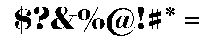 Miller Banner Black Font OTHER CHARS