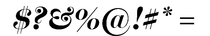 Miller Banner Bold Italic Font OTHER CHARS