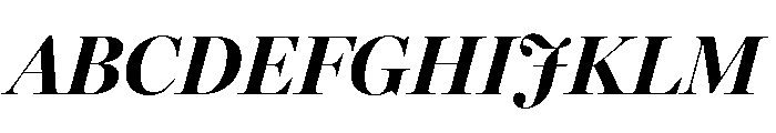 Miller Banner Bold Italic Font UPPERCASE