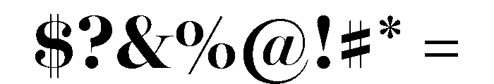 Miller Banner Bold Font OTHER CHARS