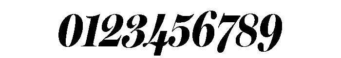 Miller Banner Compressed Black Italic Font OTHER CHARS