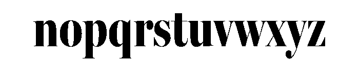 Miller Banner Compressed Black Font LOWERCASE