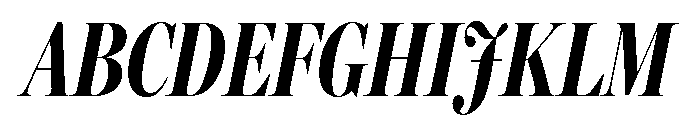 Miller Banner Compressed Bold Italic Font UPPERCASE