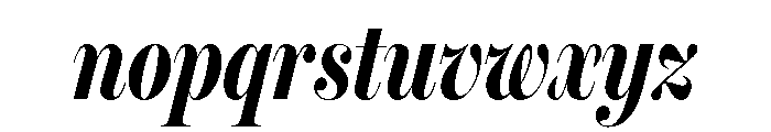 Miller Banner Compressed Bold Italic Font LOWERCASE